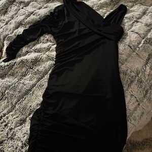 Charlotte Russe One Shoulder Black Dress